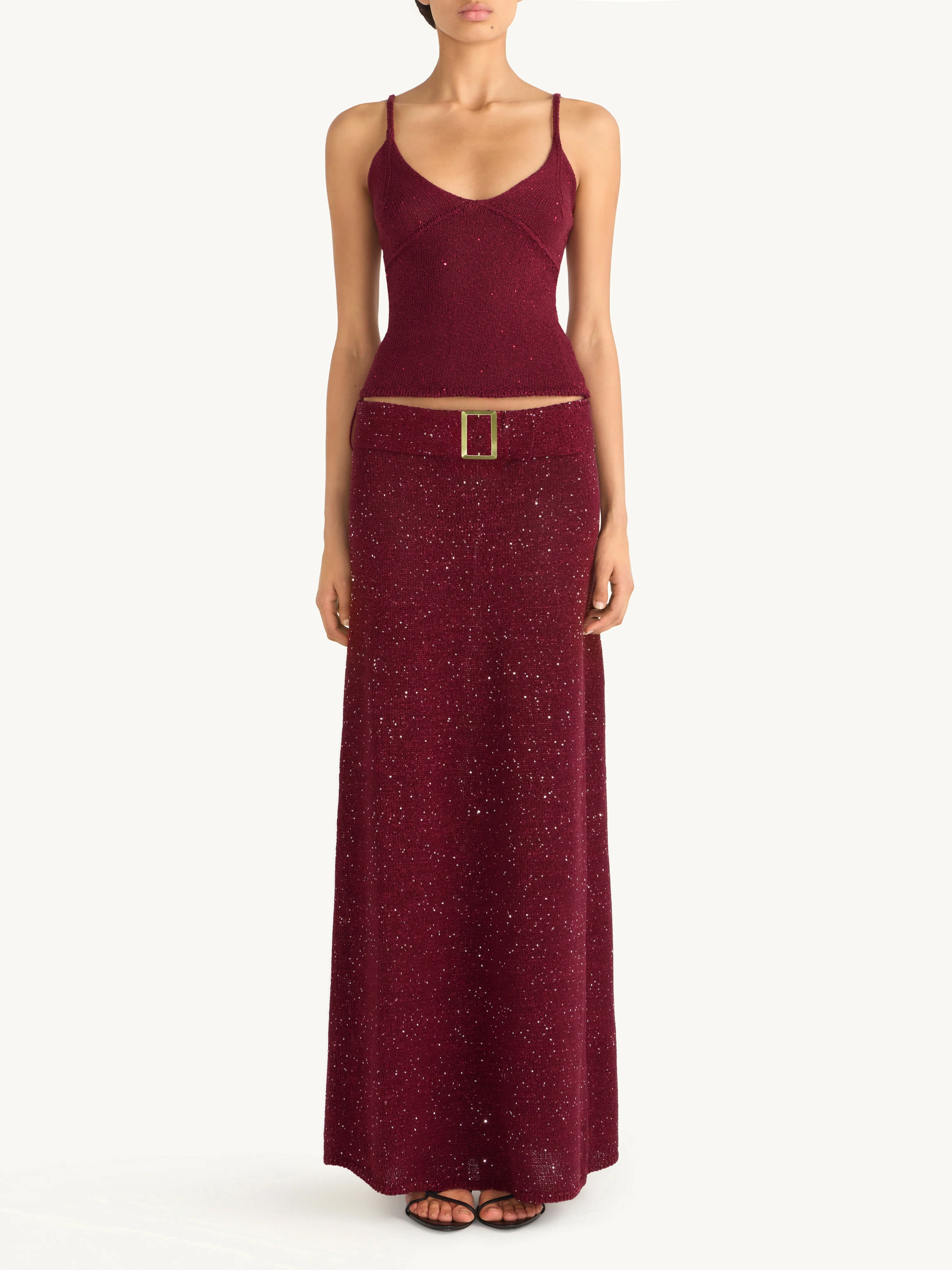 Alma Belted Skirt - Port Sequin - Image 3