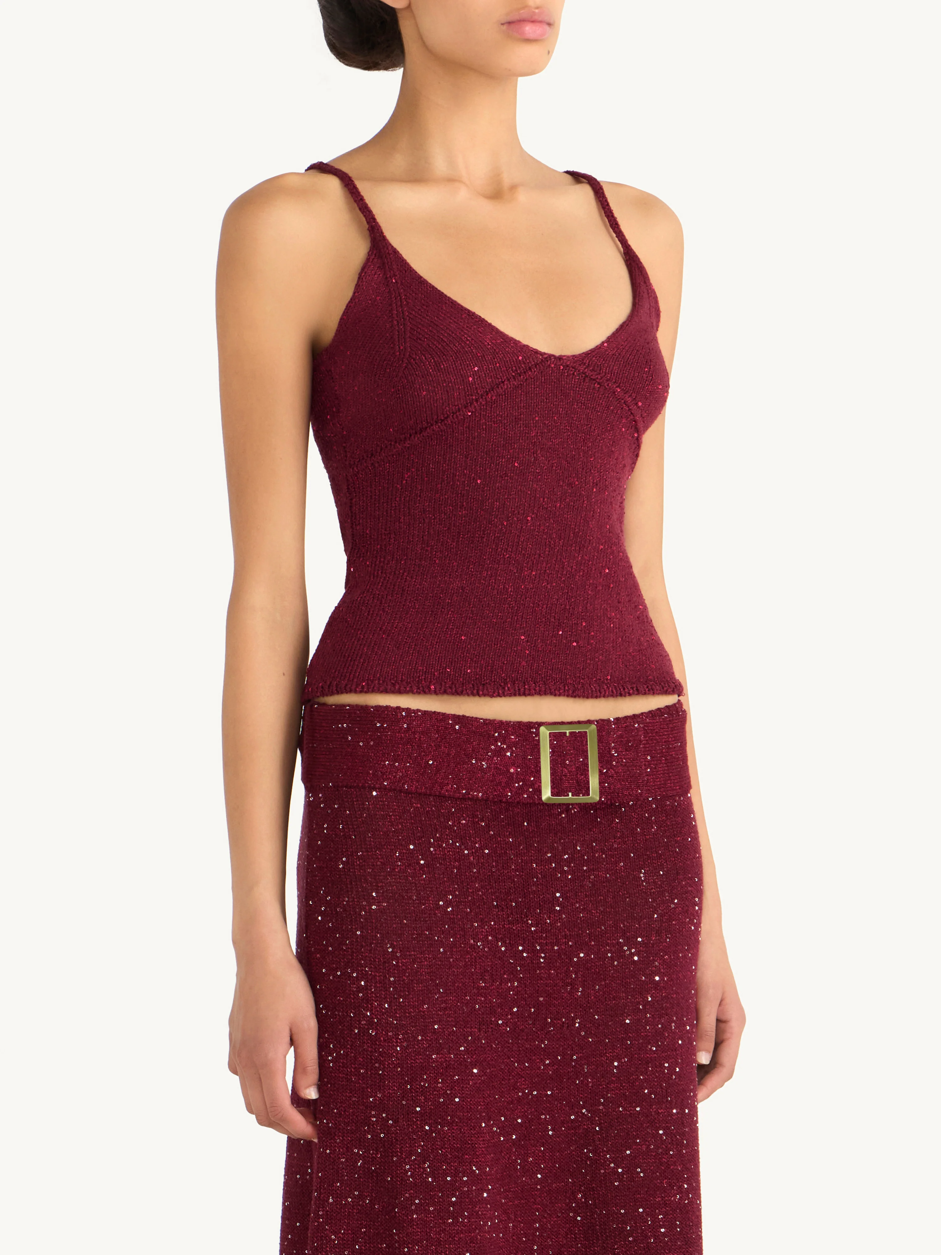 Alma Belted Skirt - Port Sequin - Image 4