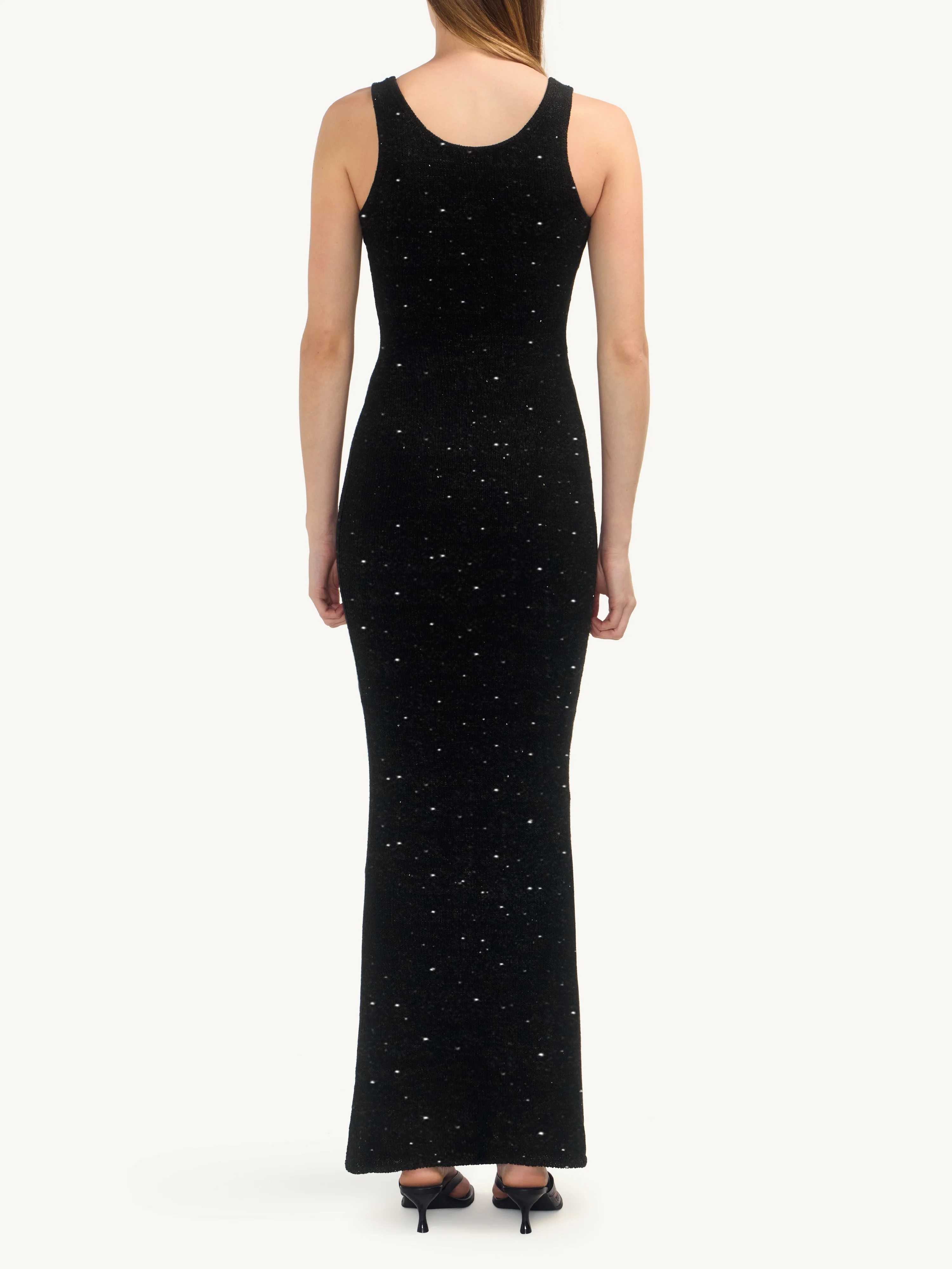 Ana Dress - Black/Silver Sequin - Image 4