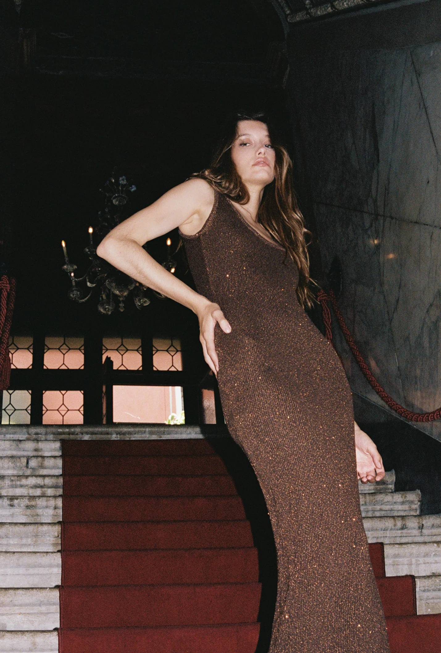 Ana Dress - Dark Chocolate Sequin - Image 6
