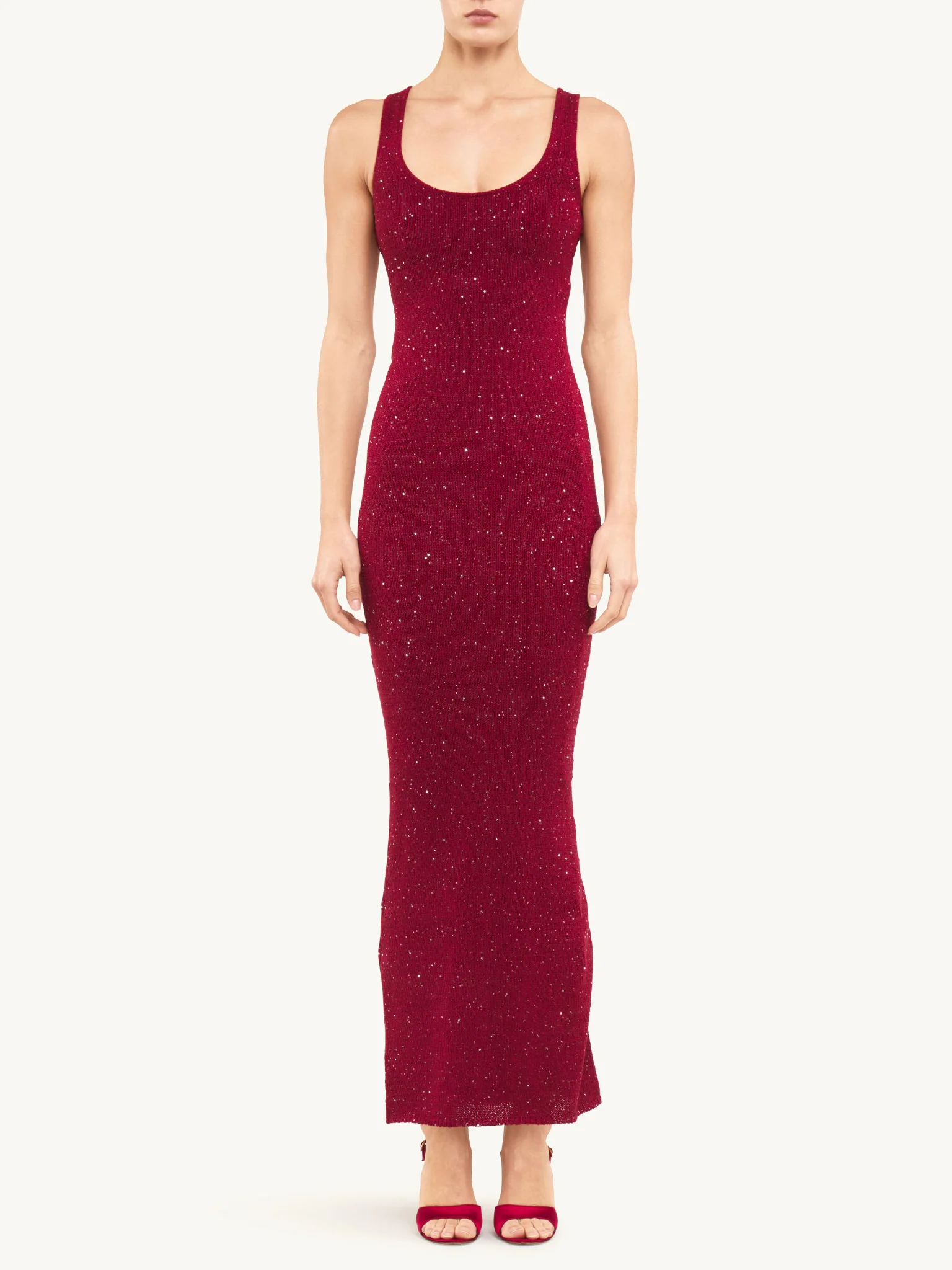 Ana Dress - Wine Sequin - Image 3