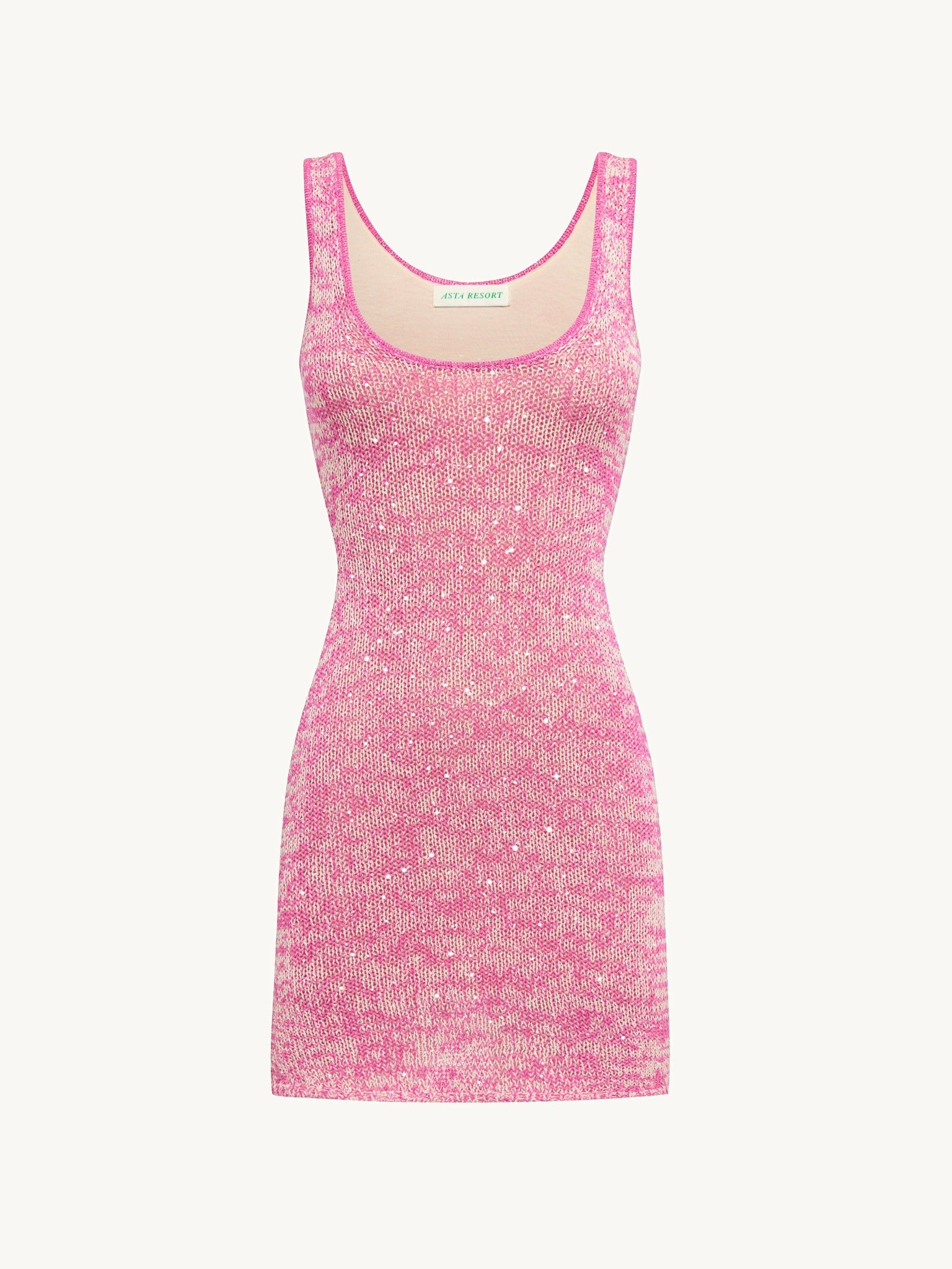 Ana Mini Dress - Hydrangea Pink Sequin