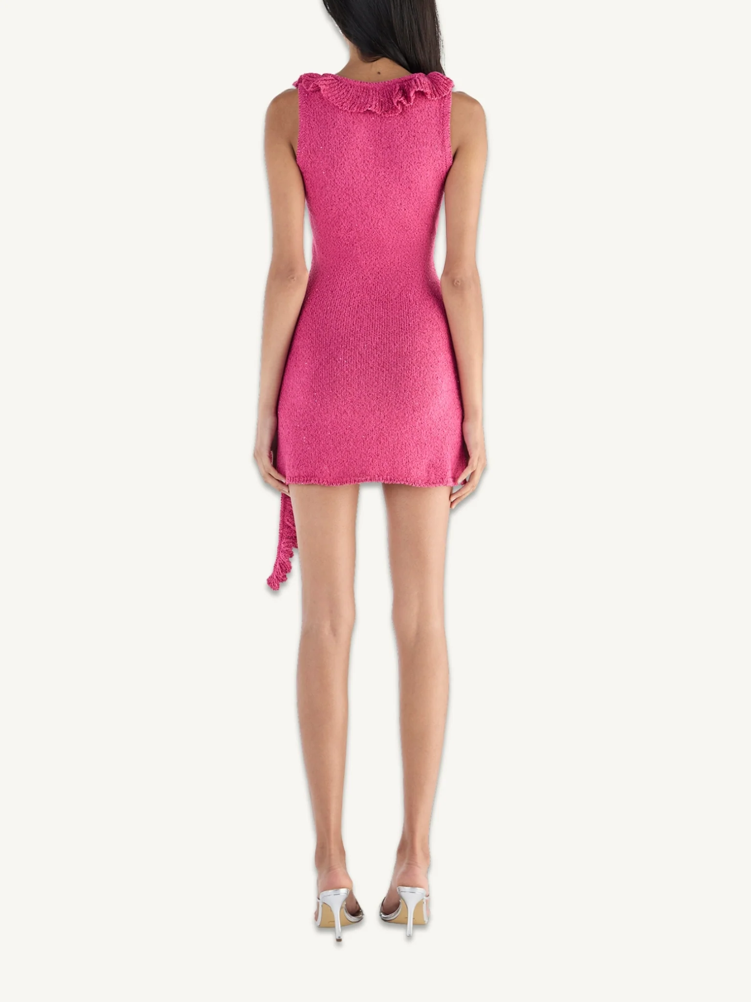 Antonella Mini Dress - Geranium Sequin - Image 3