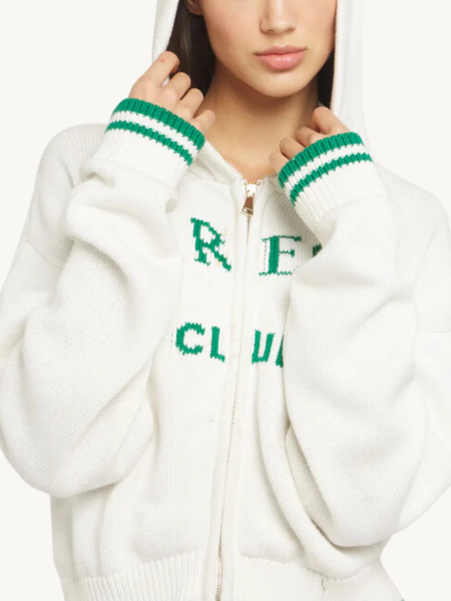 AR Club Hoodie Sweater - White - Image 4