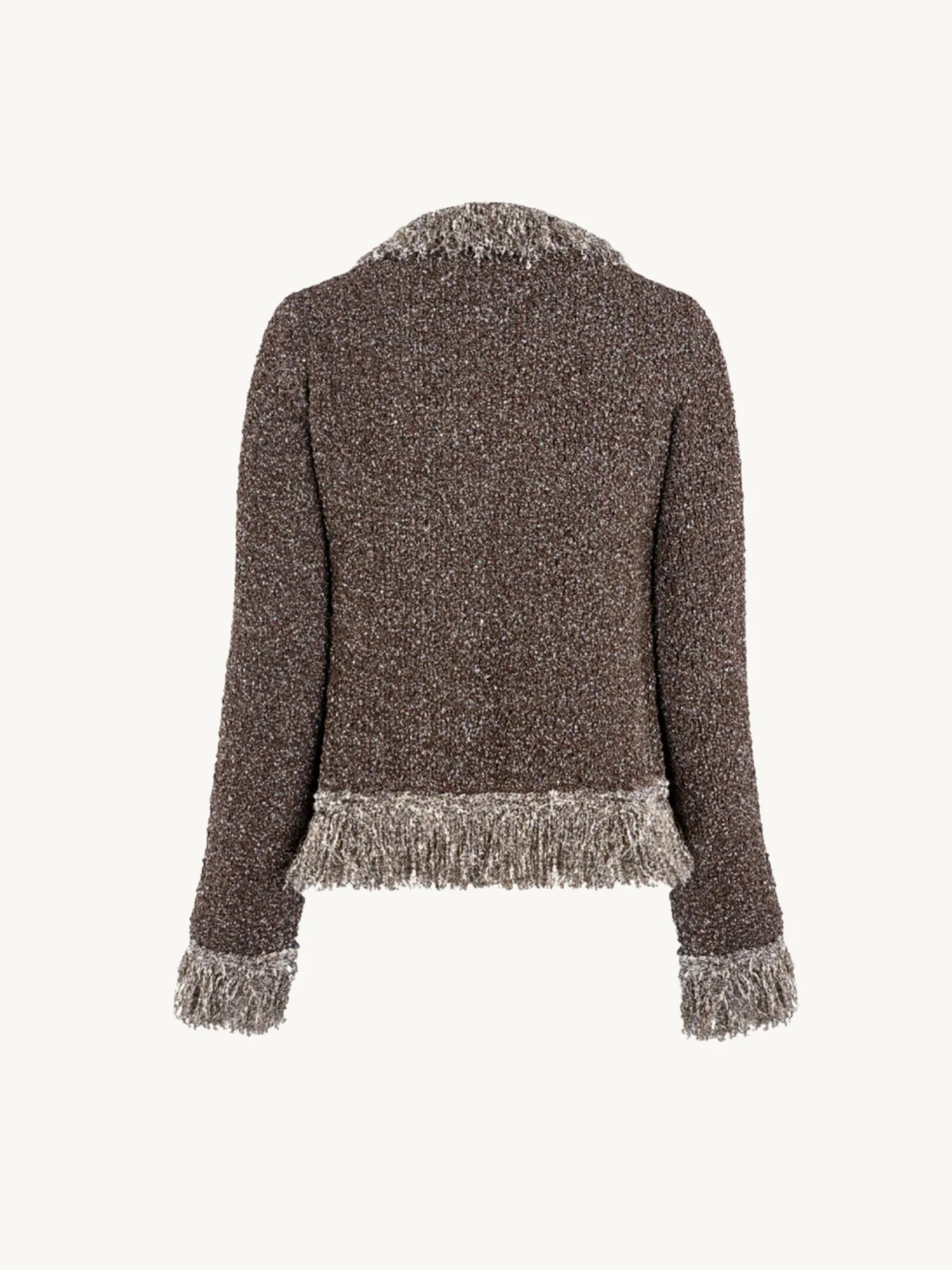 Bianca Fringed Jacket - Tobacco Sequin - Image 6