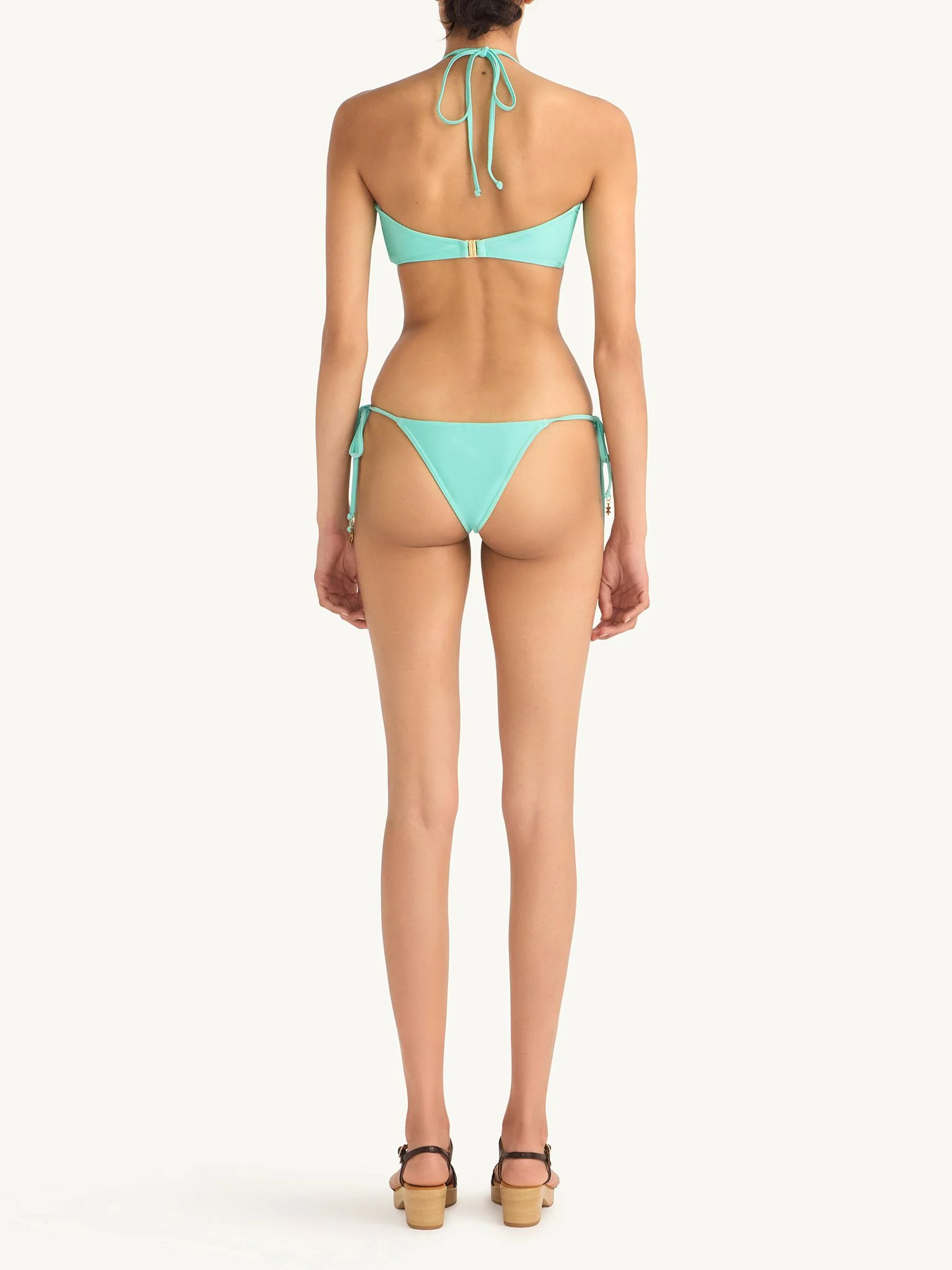 Brianna Halter Bikini Top  - Swimming Pool Blue - Image 5