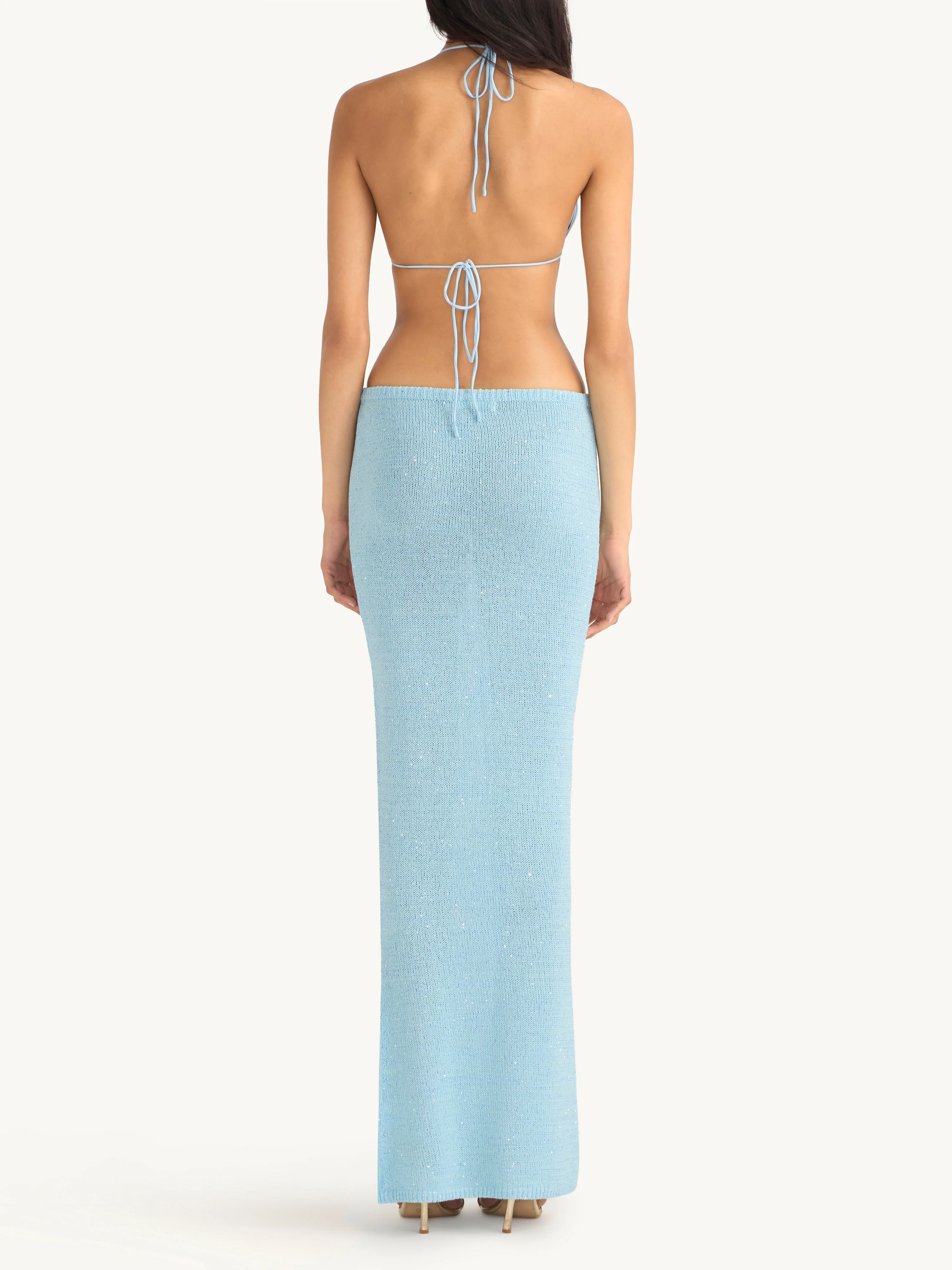 Carolina Skirt - Baia Blue Sequin - Image 4