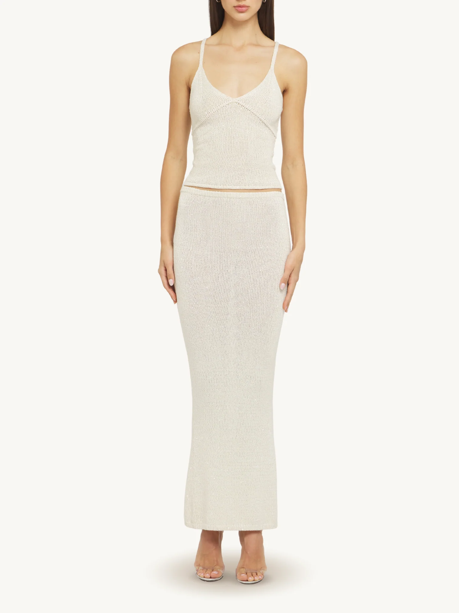 Carolina Skirt - Ivory Sequin - Image 4