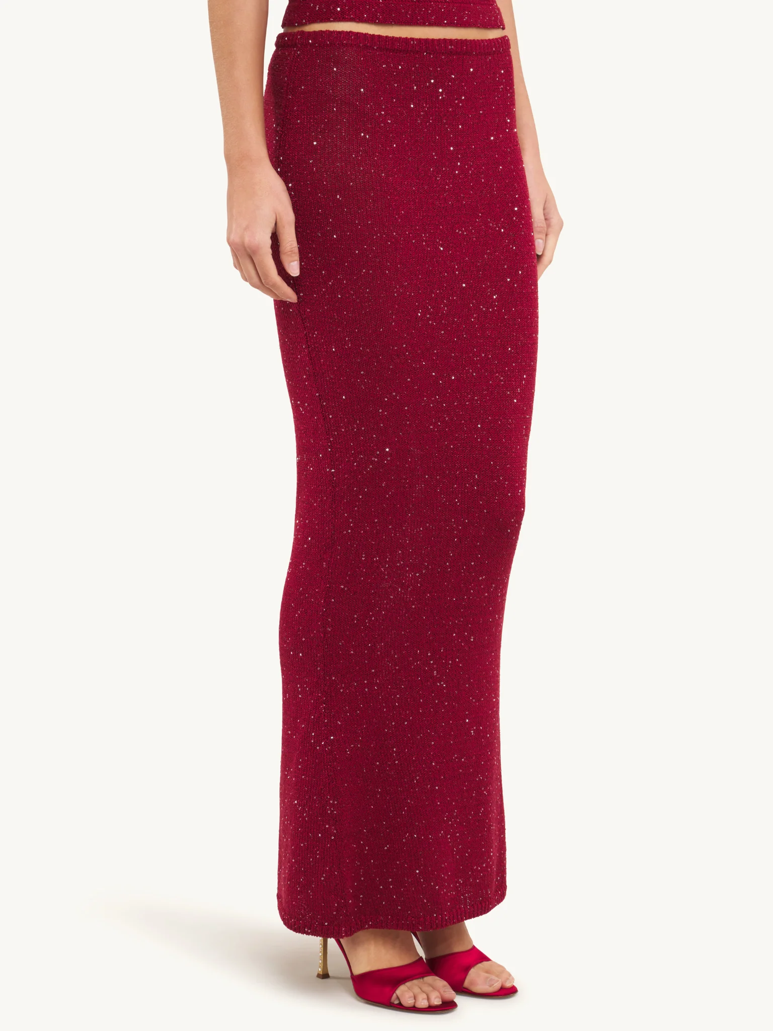 Carolina Skirt - Wine Sequin - Image 3