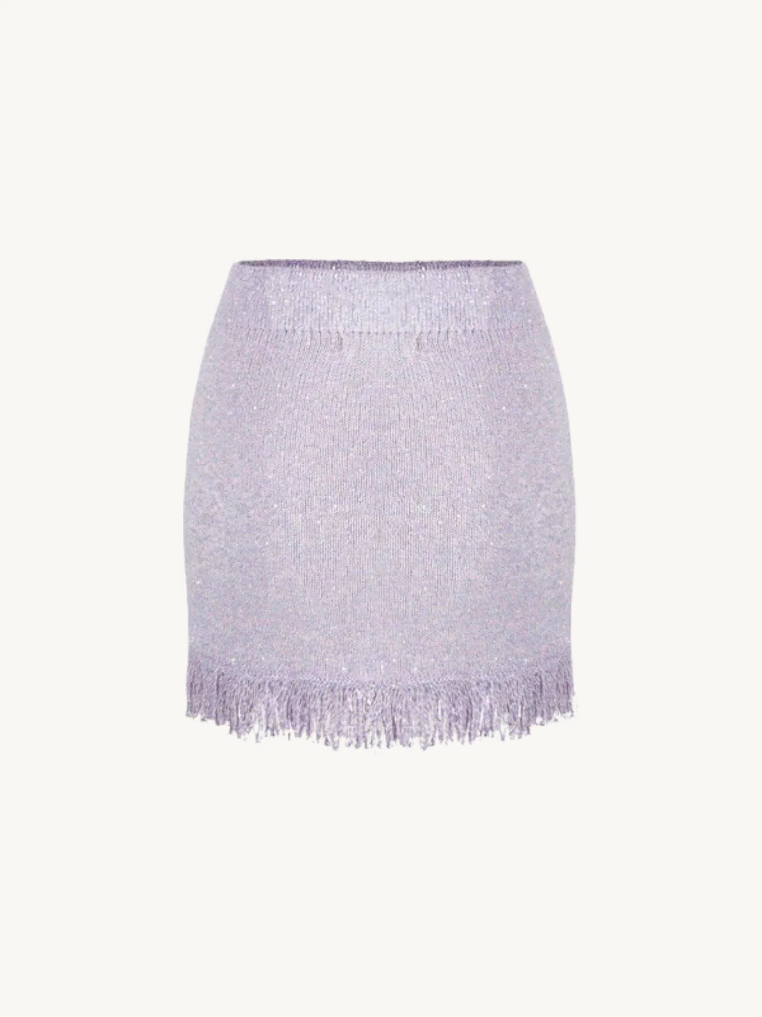 Dana Fringe Mini Skirt - Lavender Sequin - Image 5