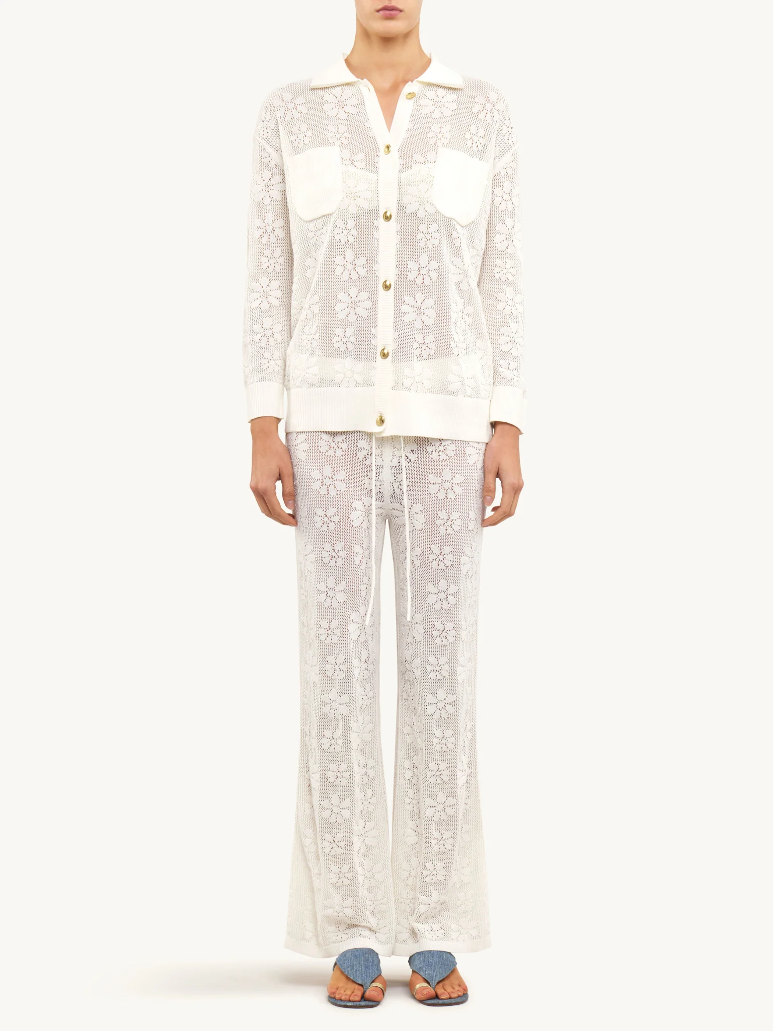 Delilah Crochet Shirt - Image 10