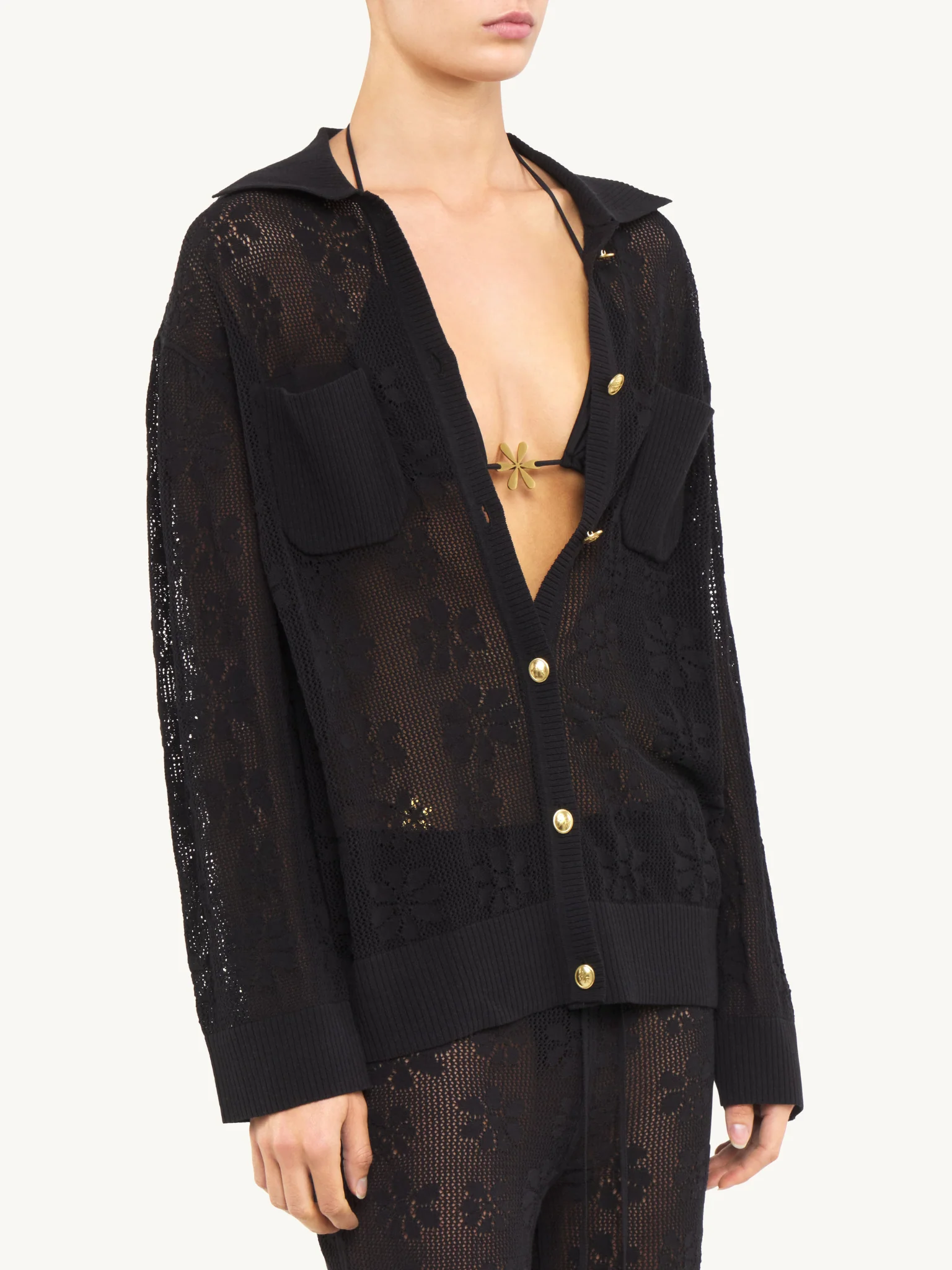 Delilah Crochet Shirt - Image 4