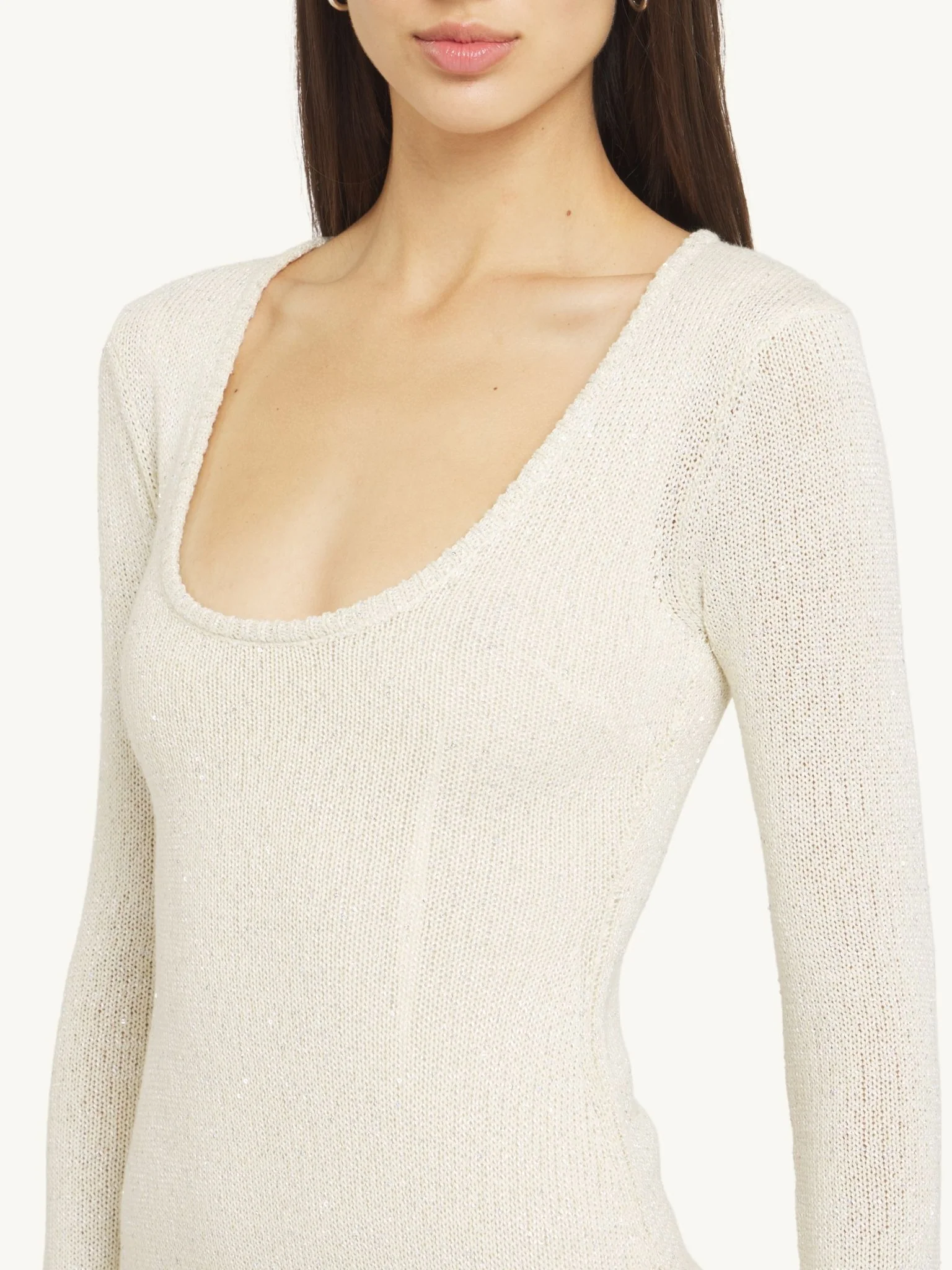 Ella Long Sleeve Dress - Snow Sequin - Image 3