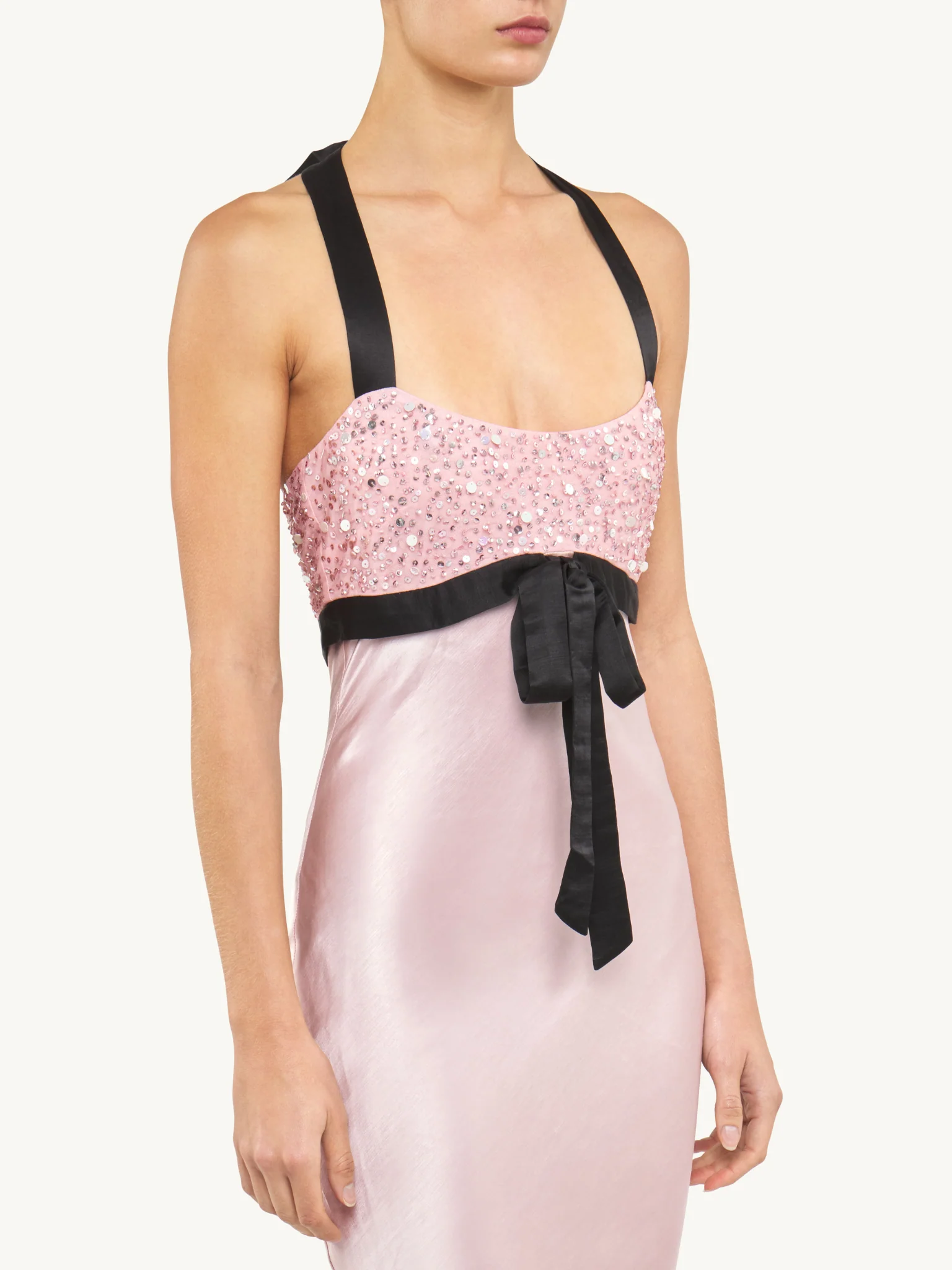 Eloise Hand Beaded Dress - Bon Bon Pink - Image 4