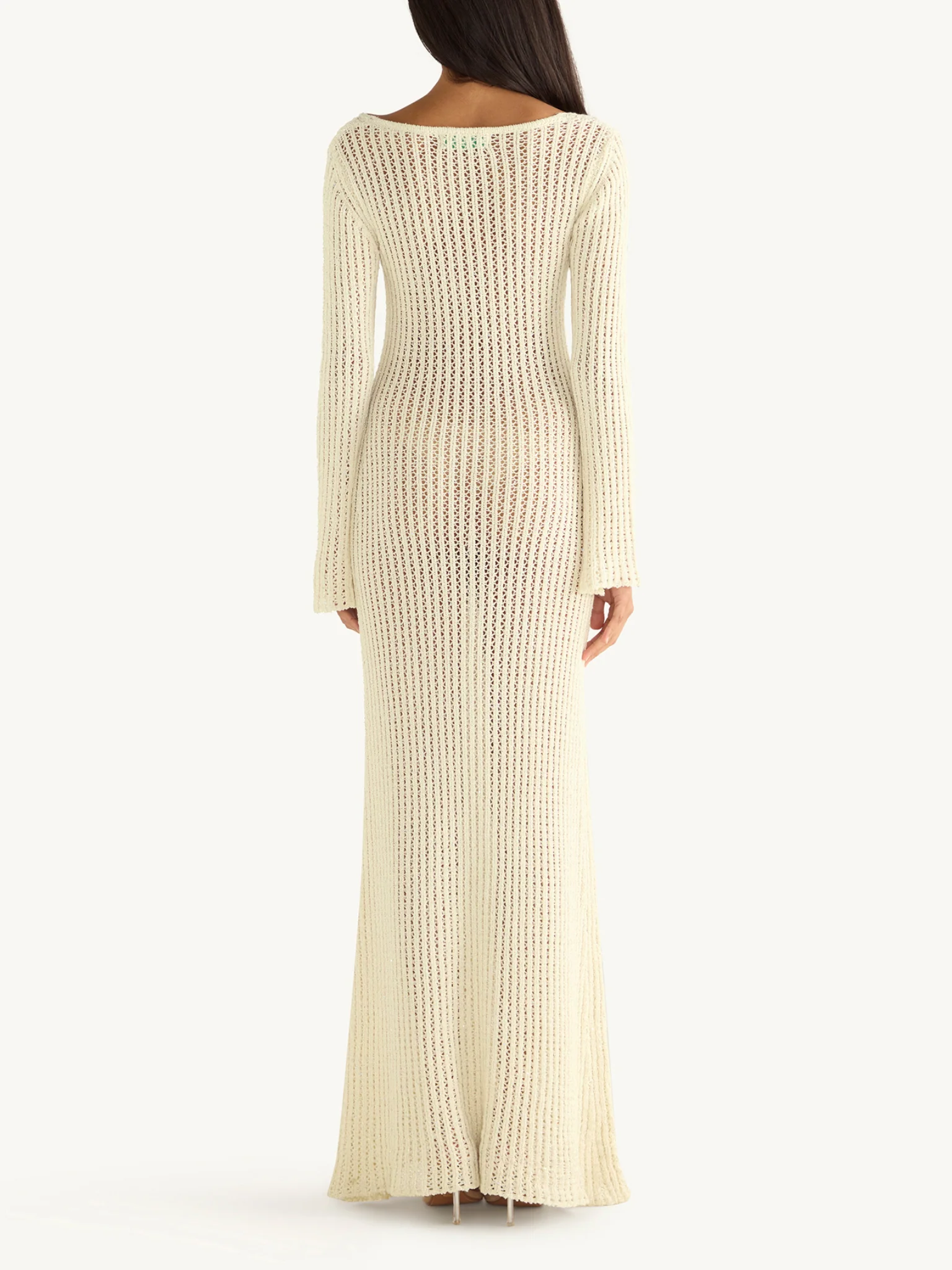 Fernanda Crochet Dress - Salt Sequin - Image 4
