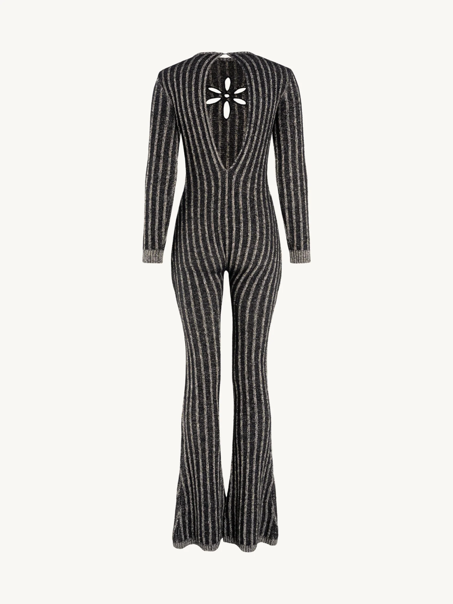 Gigi Jumpsuit - Black/Gold Shimmer - Image 3