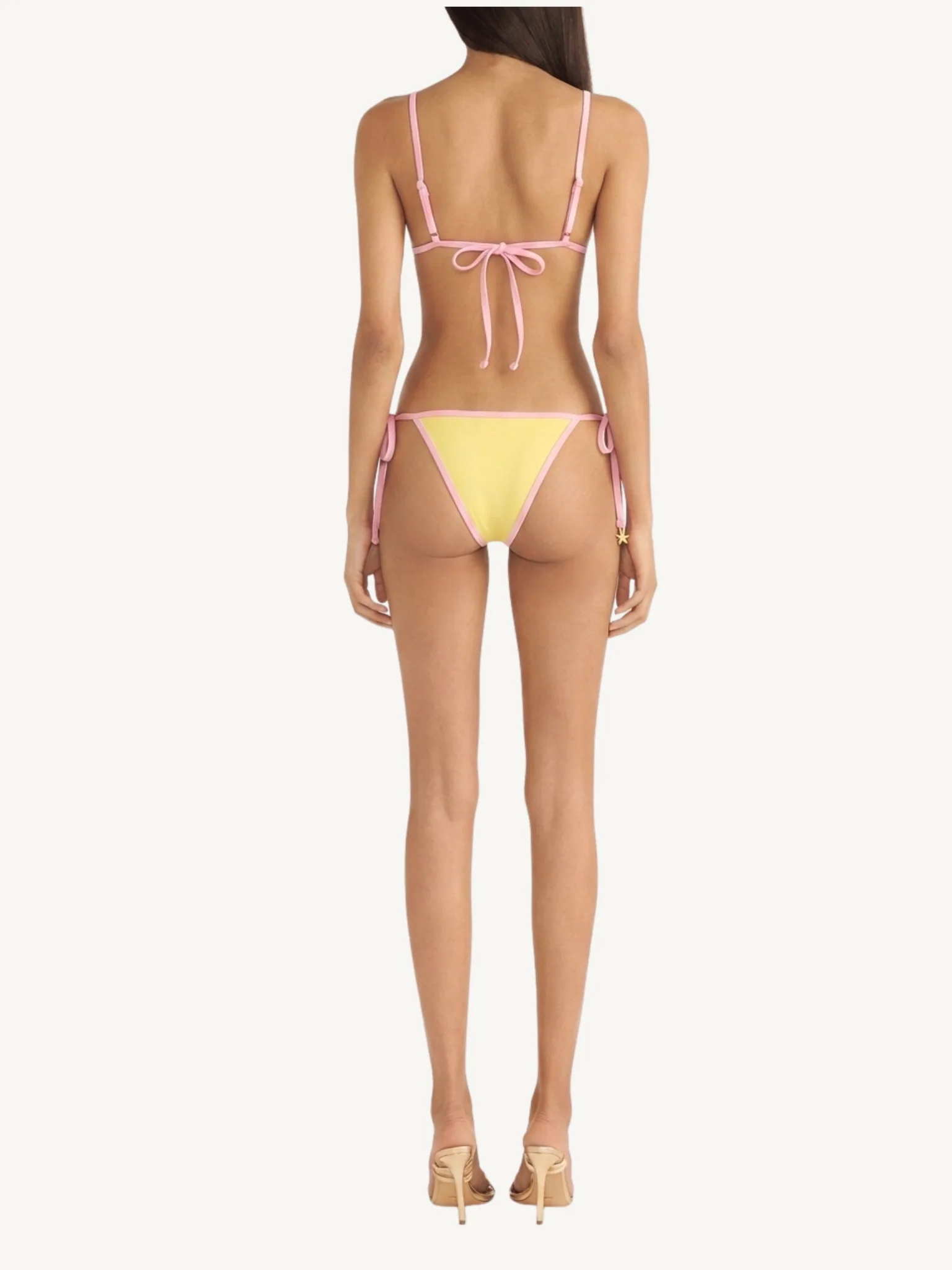 Mia Bikini Bottom - Lemon/Pink Salt - Image 4