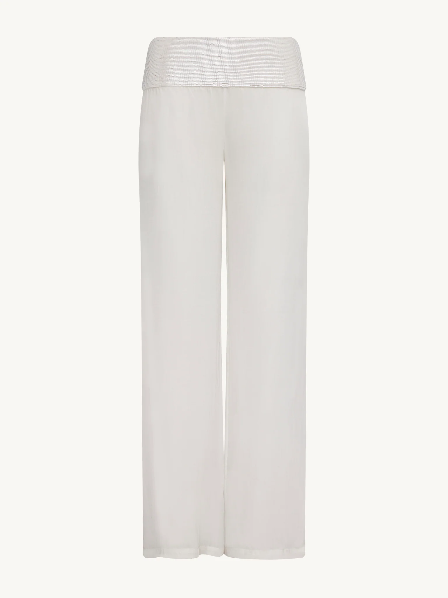 Iris Beaded Pant - Salt