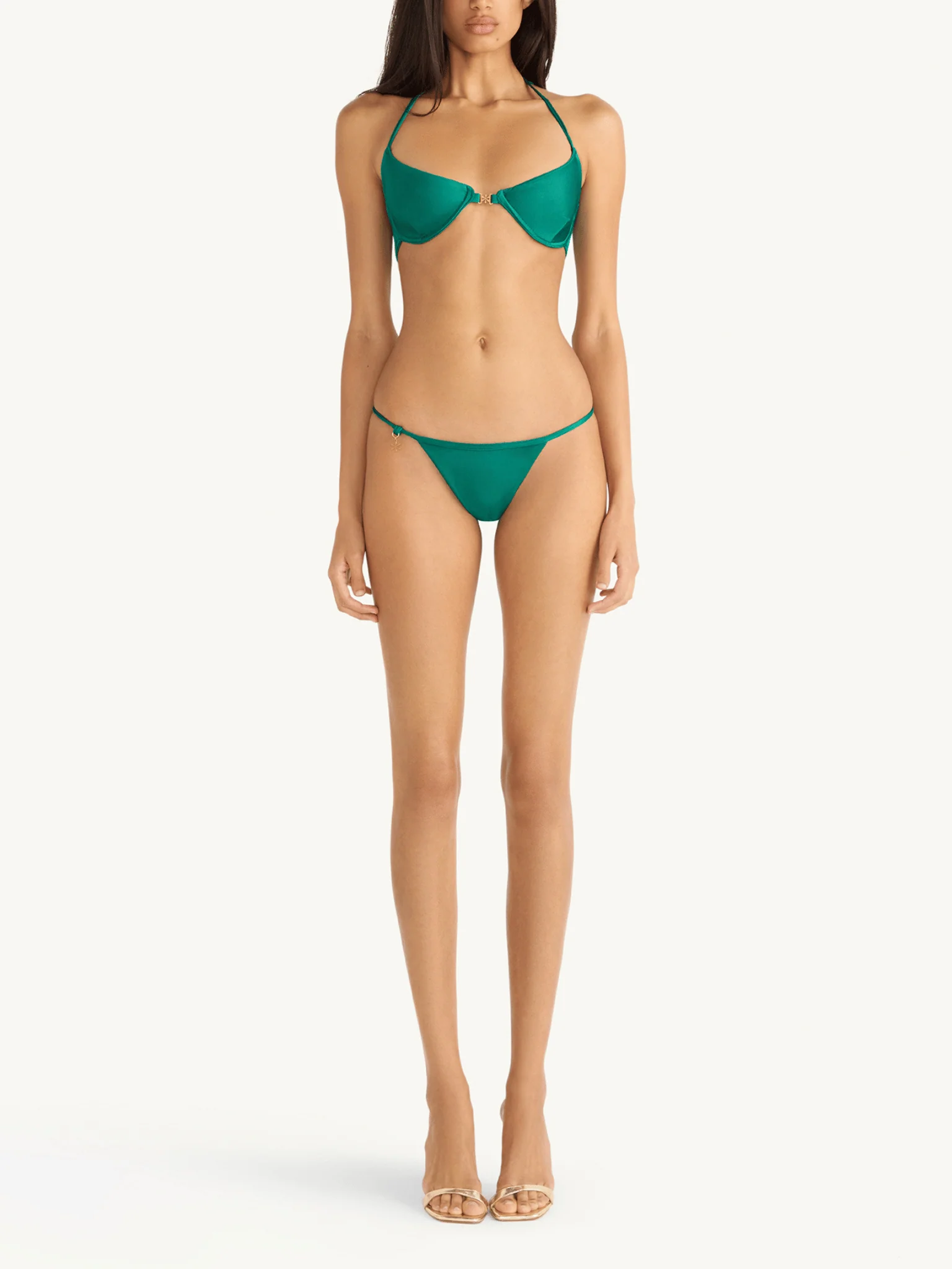 Isabella Bikini Bottom - Palm Green - Image 3