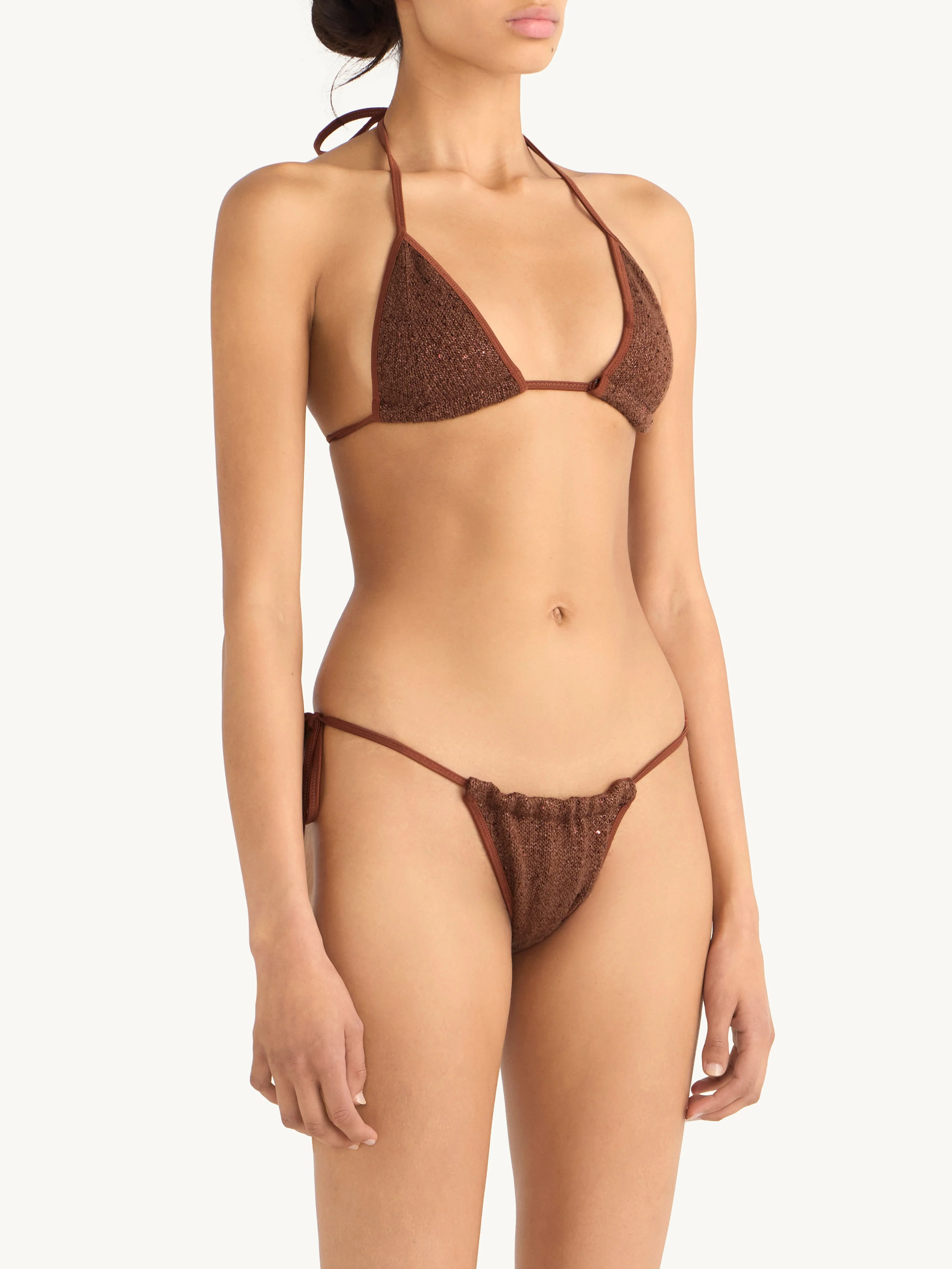 Lio Bikini Bottom - Chocolate Sequin - Image 2