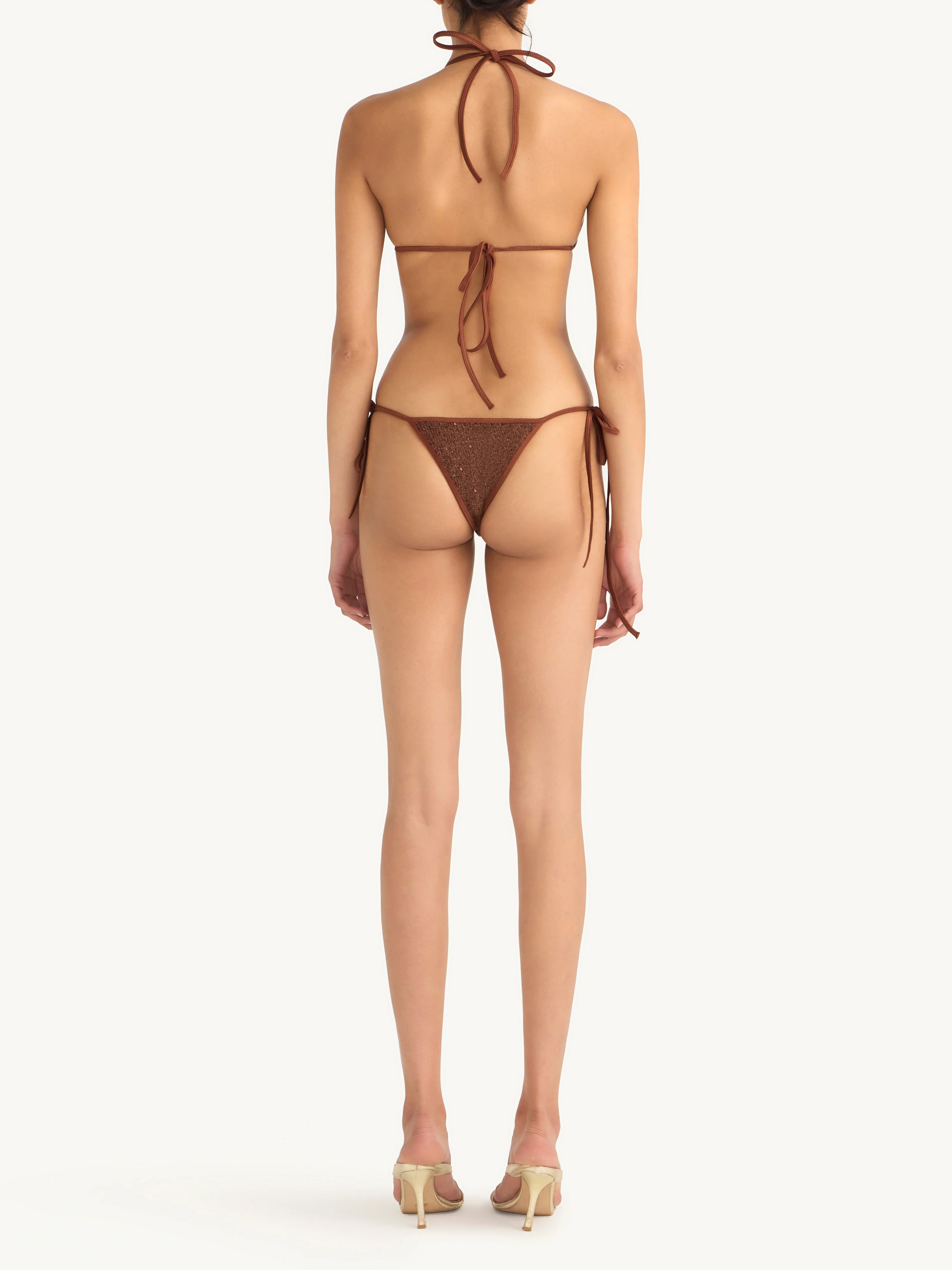 Lio Bikini Bottom - Chocolate Sequin - Image 3