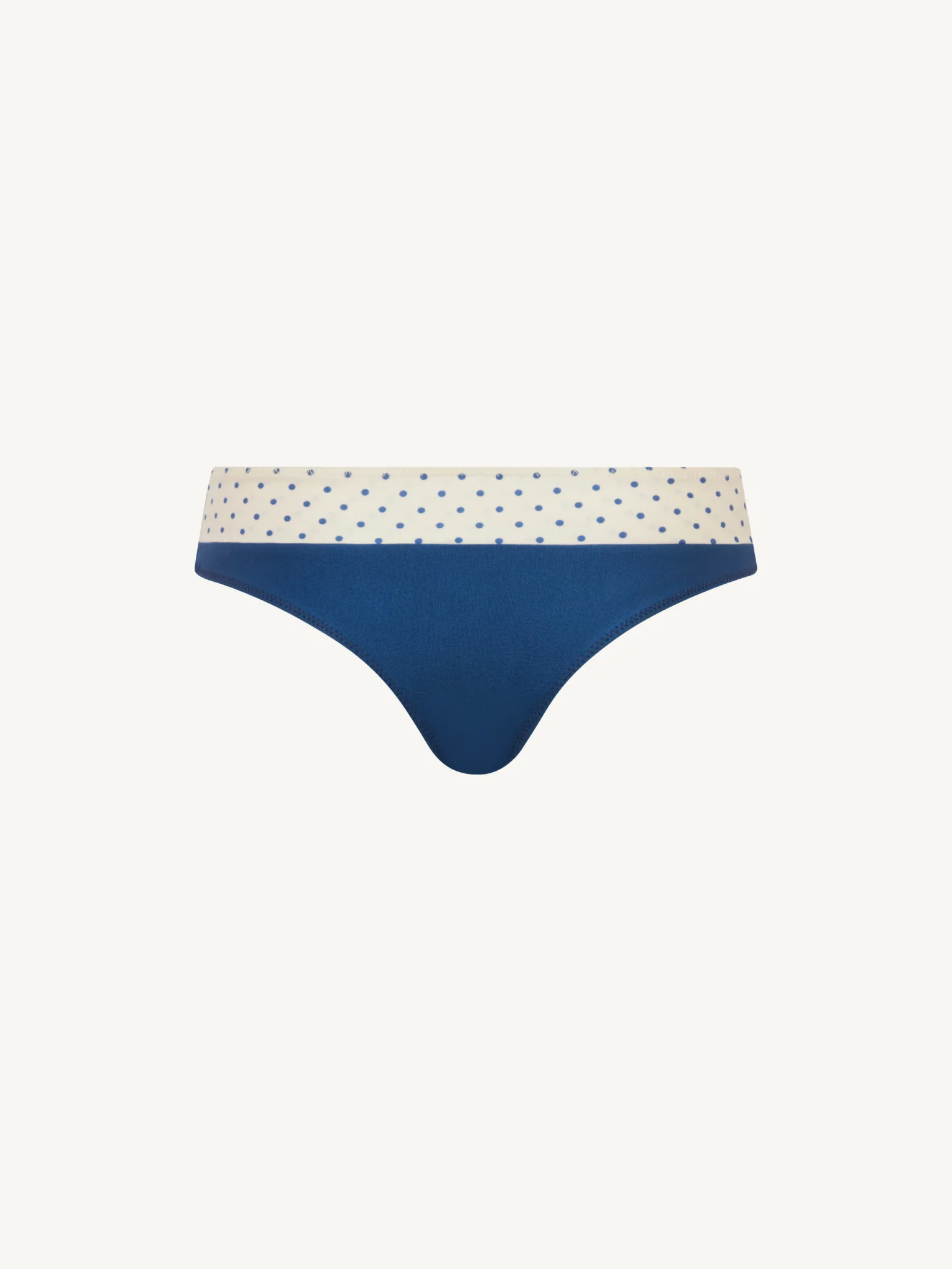 Lola Bikini Bottom - Navy Polka - Image 2