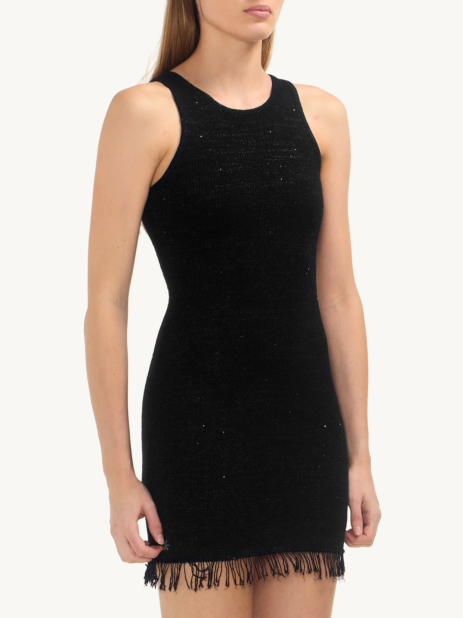 Natalia Mini Dress - Black Sequin - Image 3