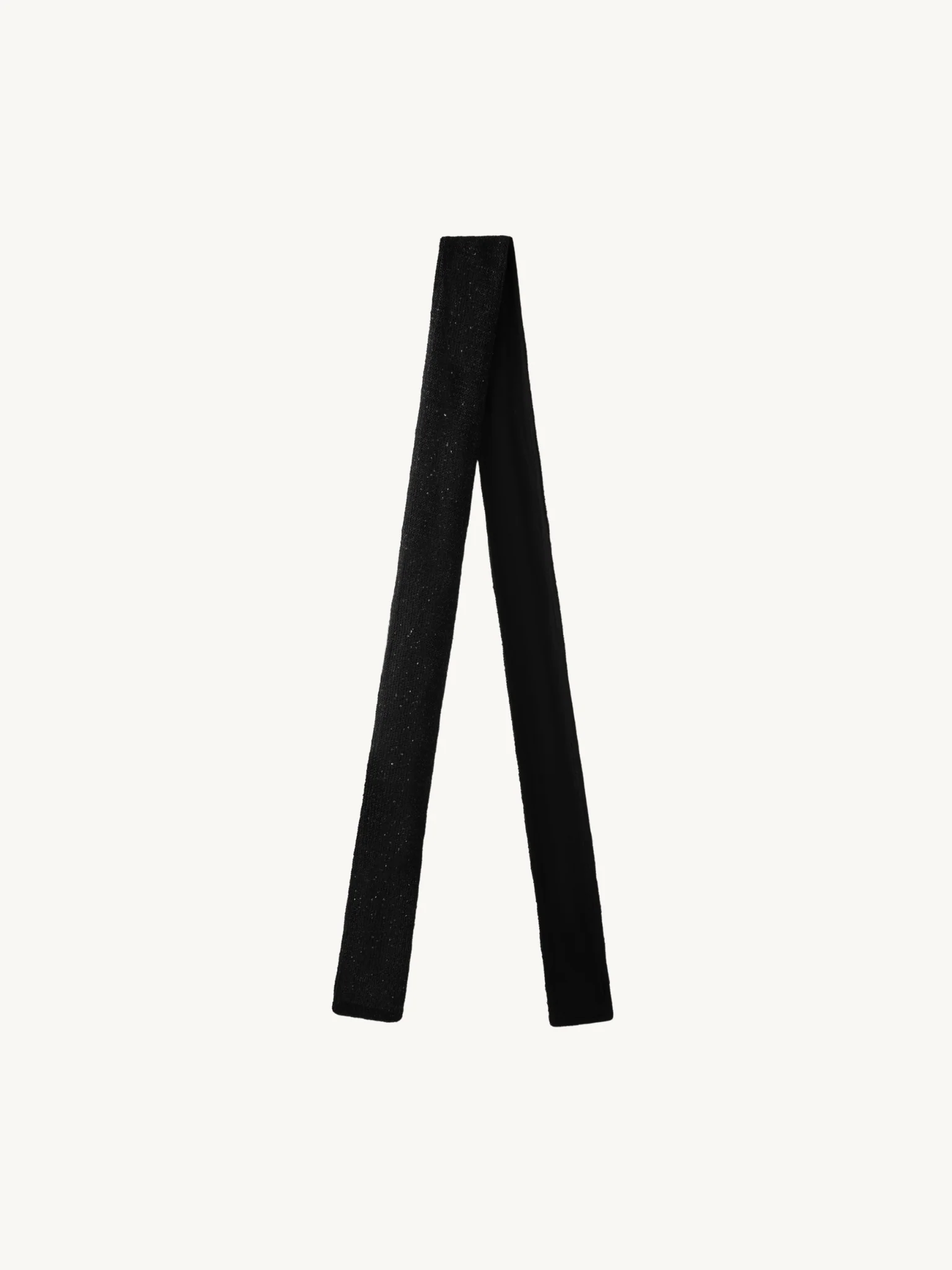 Natalia Skinny Scarf - Black Sequin - Image 3