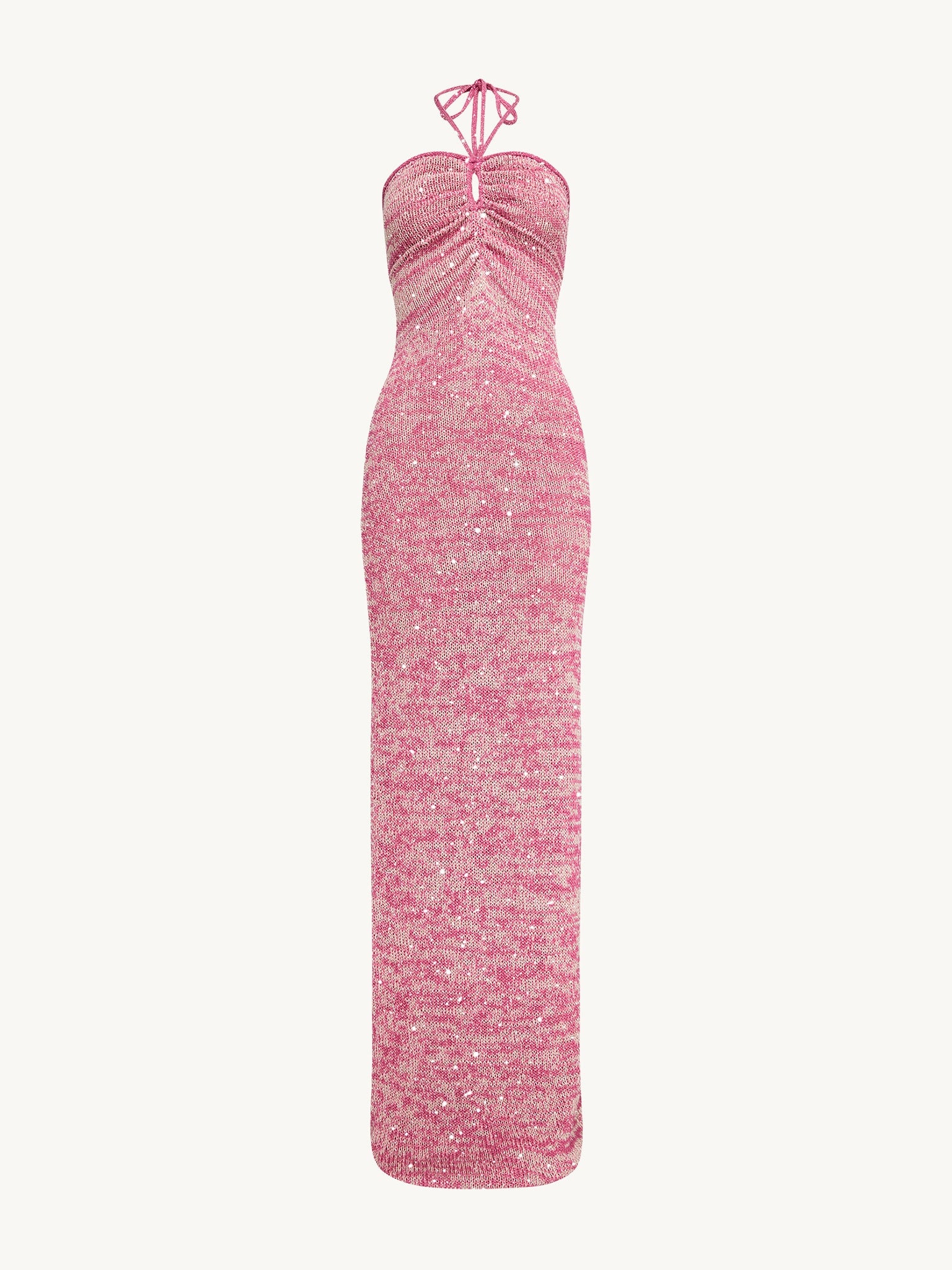Olivia Halter Dress - Hydrangea Pink Sequin