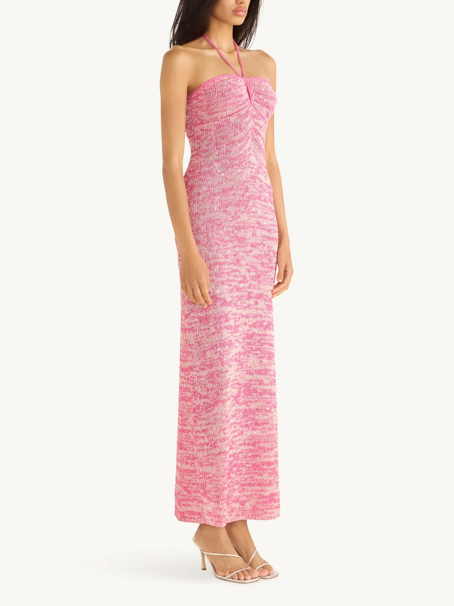 Olivia Halter Dress - Hydrangea Pink Sequin - Image 4