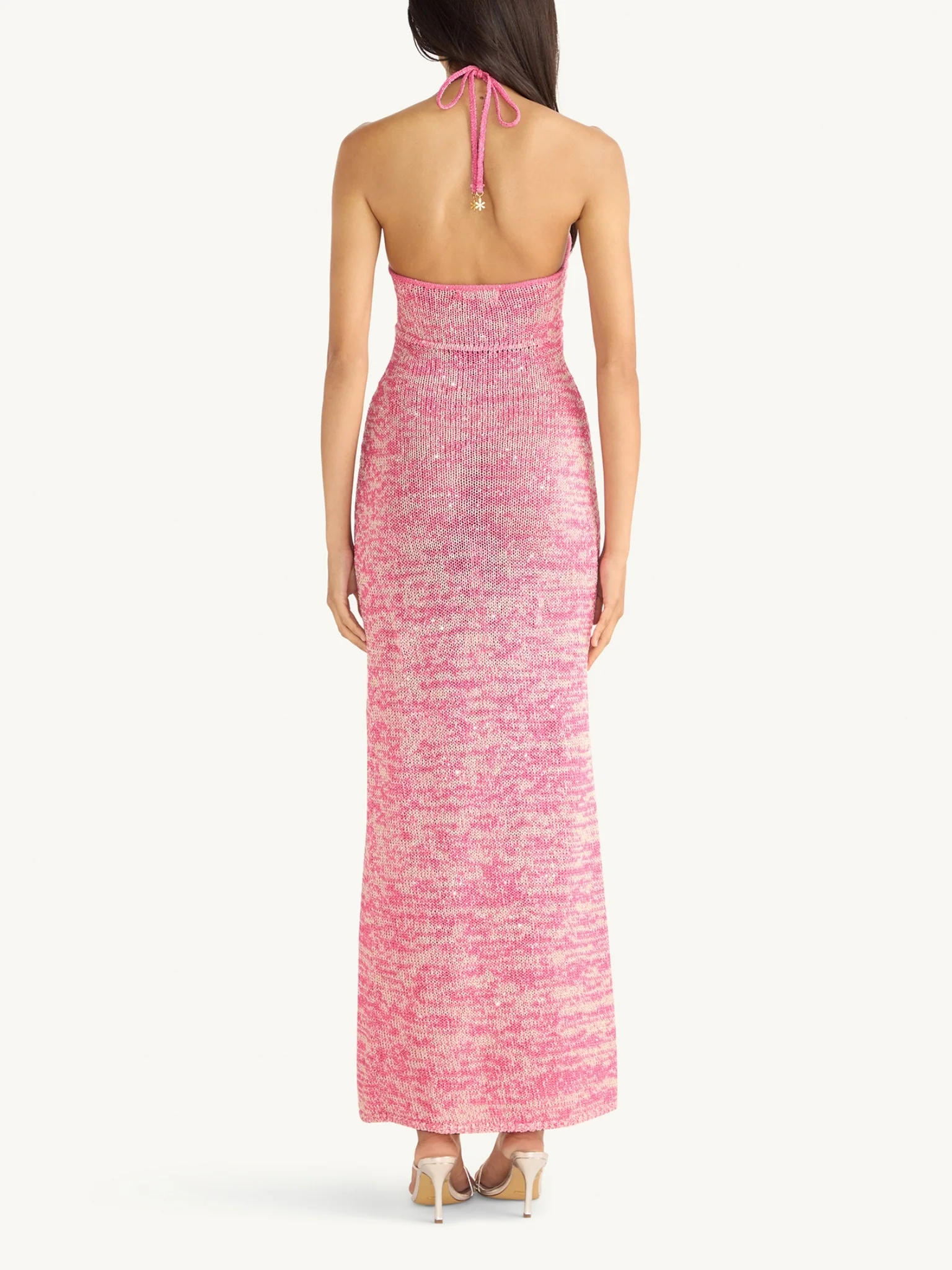 Olivia Halter Dress - Hydrangea Pink Sequin - Image 5