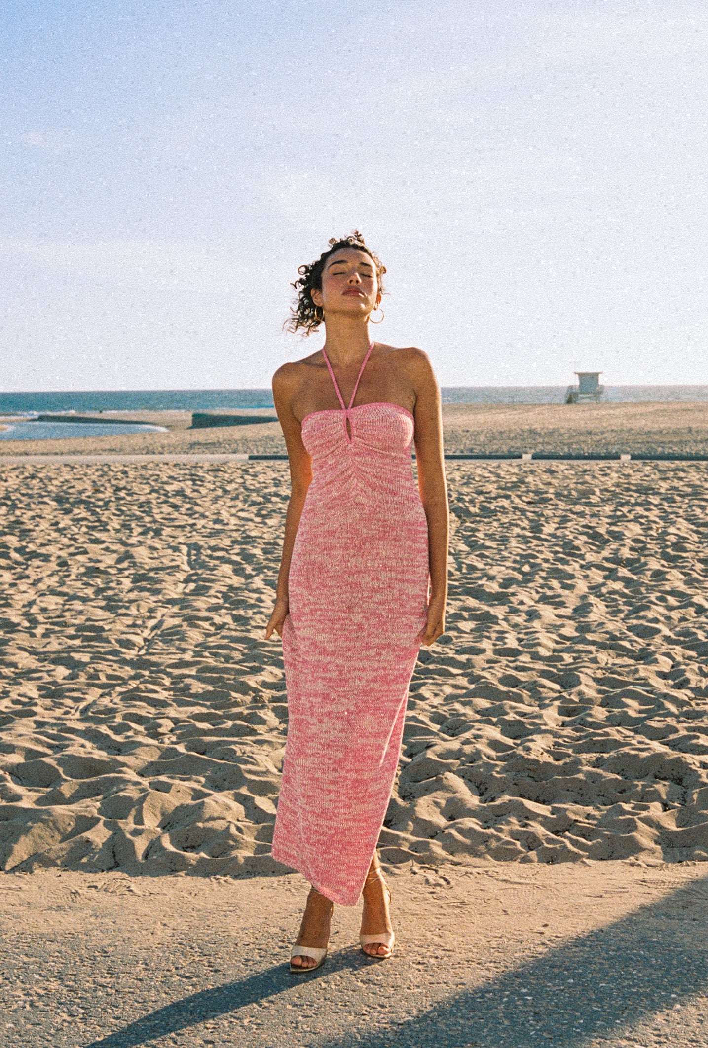 Olivia Halter Dress - Hydrangea Pink Sequin - Image 6