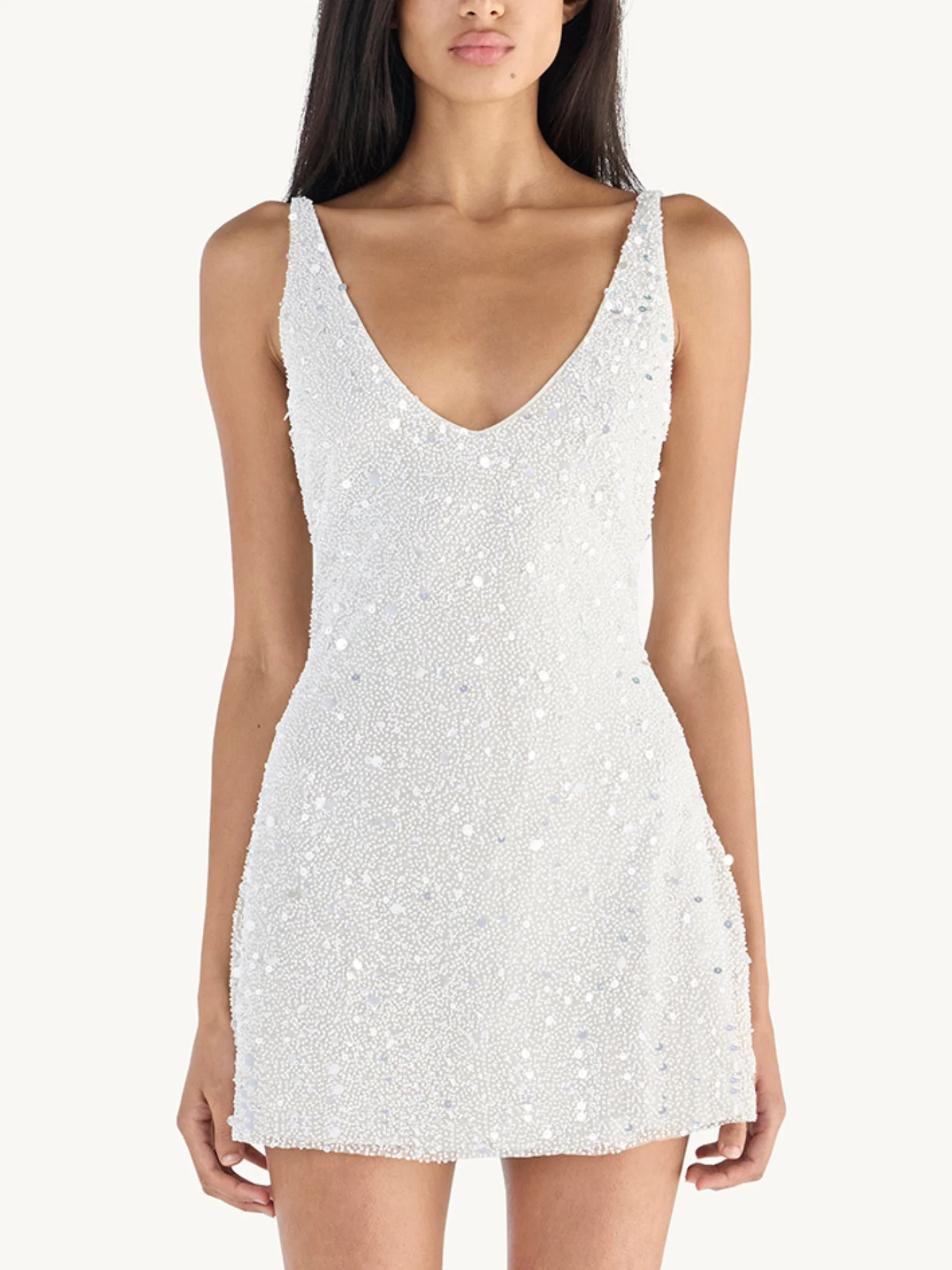 Ophelia Mini Dress - Salt - Image 3