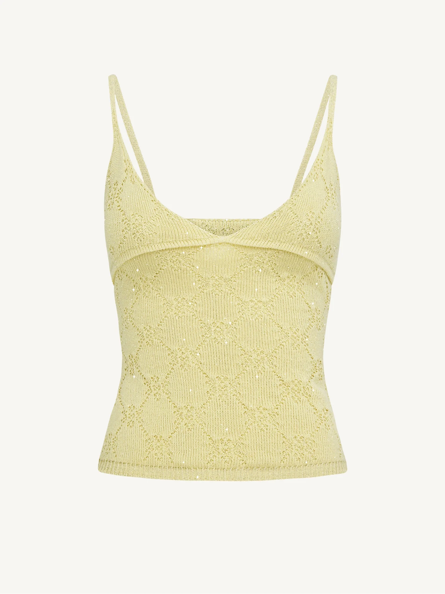 Pointelle Carolina Camisole - Lemon