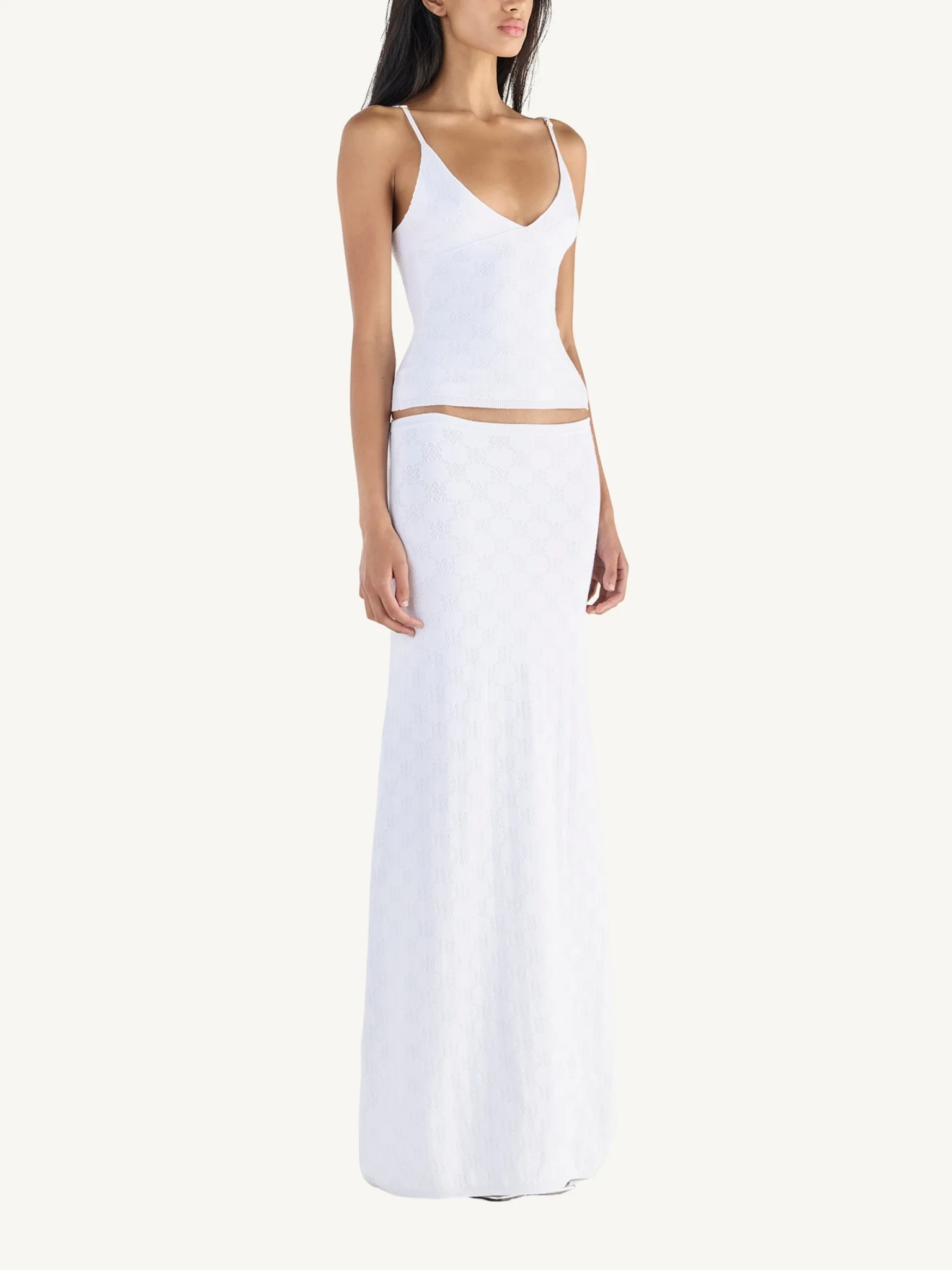 Pointelle Carolina Skirt - Salt - Image 4