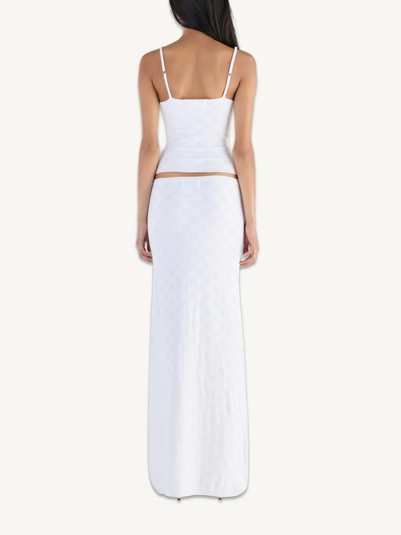 Pointelle Carolina Skirt - Salt - Image 5