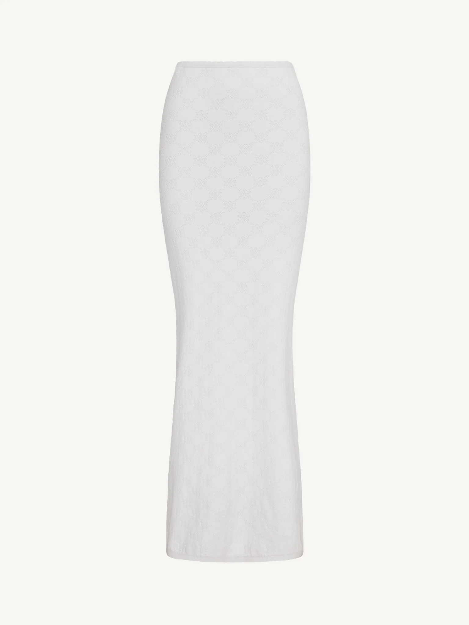 Pointelle Carolina Skirt - Salt