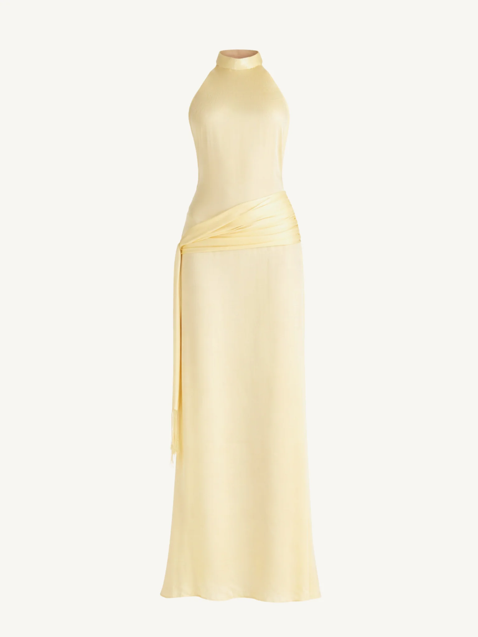 Stella Hand Beaded Dress - Lemon