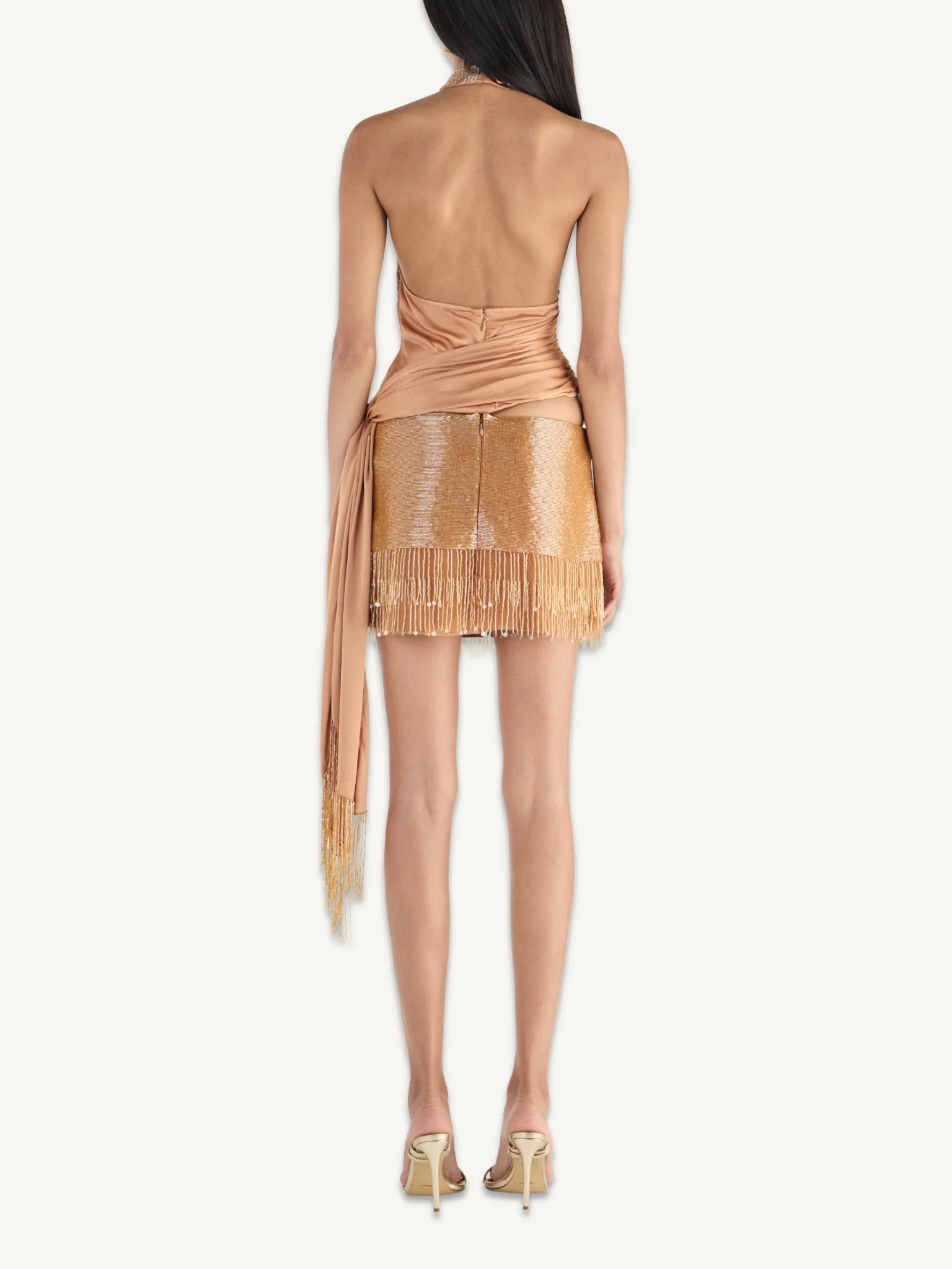 Stella Hand Beaded Top - Almond - Image 5